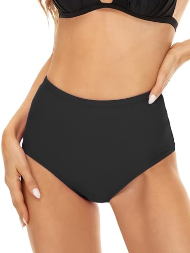 Annbon Slimming Artifact High Waisted Bikini Bottom Tummy Control Full Coverage Bikini Bottom Swimsuit Bottoms for Women