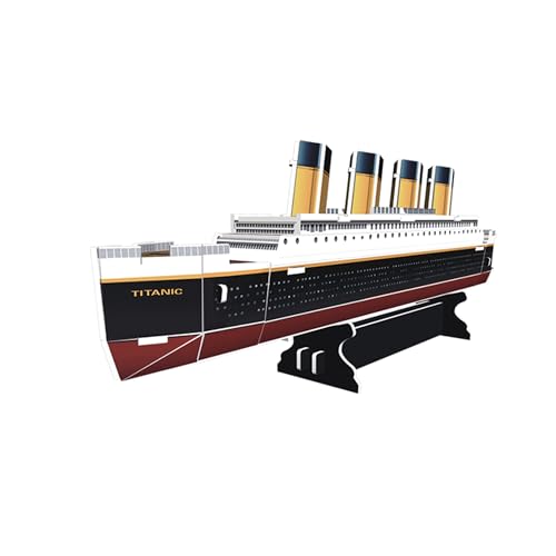 EXPLORA - Titanic-Schiff - 3D-Puzzles - 540017-22 Teile - Stufe 2 - Ohne Kleber oder Schere - Pädagogisch - Konstruktionsspiel - Kindergeschenk - Modell - Pädagogisch und Unterhaltsam - Ab 5 Jahren