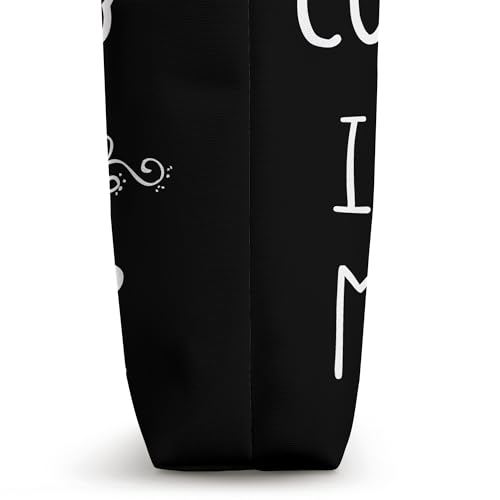 Bolso tote divertido con frase 'Without Cookies Im Just A Monster' para amantes de las galletas miniatura 3