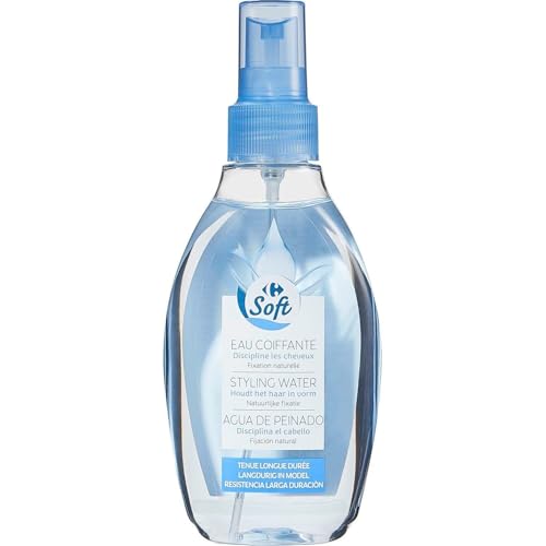 Spray fixant Carrefour Soft pour éviter les cheveux rebelles et figer la coiffure