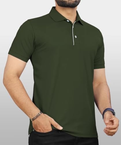 Image of T-Shirt for Men's | Regular Fit Polo Casual Stylish | Half Sleeve T Shirt