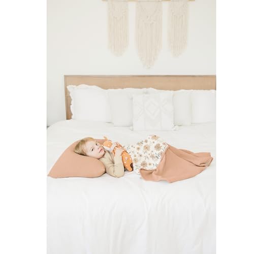 Image of Konssy Muslin Baby Blankets, Super Soft 100% Cotton Crib Blanket | Soft Lightweight Nursery Swaddling Wrap for Girls Boys, Infant Toddler, 40 X 36 In, Flourish