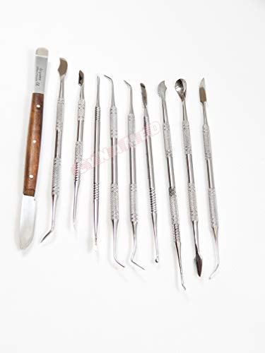 German Stainless Dental Lab Equipment Dental Kit Wax Carving Tool Set