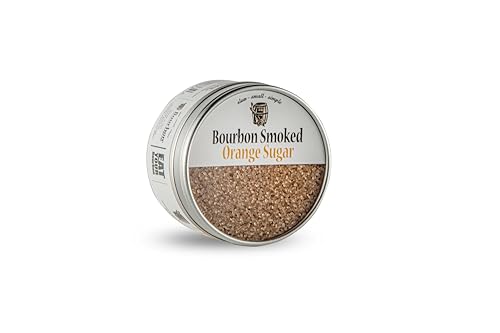 Bourbon Barrel Smoked Orange Sugar Tin, 4oz - Slow Smoked Raw Demerara Sugar Blended with Organic Orange Peel: Sweet, Rich, Smoky, Zesty (Pack of 2) image 4