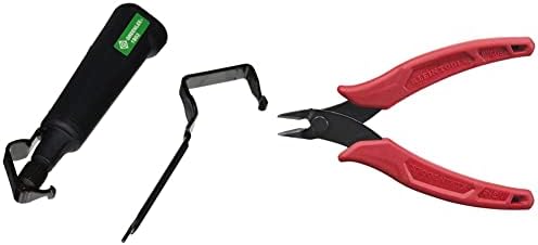 Greenlee 1903 Pocket Cable Stripper & Klein Tools D275-5 Pliers, Diagonal Cutting Pliers with Precision Flush Cutter is Light and Ultra-Slim