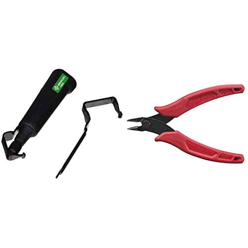 Greenlee 1903 Pocket Cable Stripper & Klein Tools D275-5 Pliers, Diagonal Cutting Pliers With Precision Flush Cutter Is Light And Ultra-Slim #TOP3