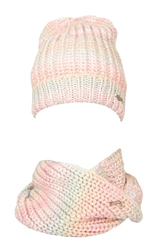 Bonnet et cache-cou Guess en lurex pour femme ensemble d'hiver chic