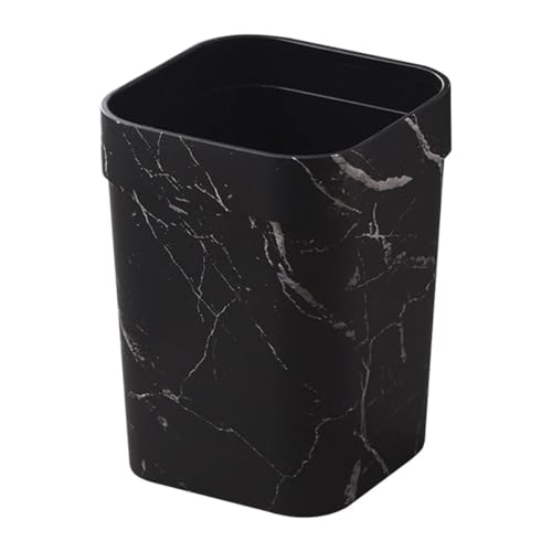 Poubelle pour compacte salle de bain et chambre à coucher motif moderne noir