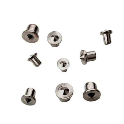 Juego de pasadores de madera para carpintería, marcador de madera de acero al carbono de 6/8/10/12 mm con clavos sólidos y huecos, herramienta de alineación de espiga de agujero de 8 piezas (sólido)