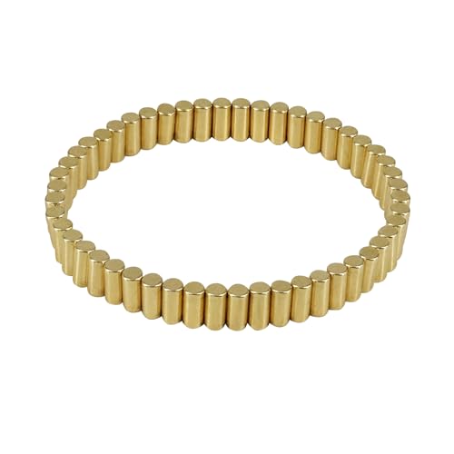 Strong Neodymium Cylinder Magnets,50Pcs Gold Magnet,Small Rod Rare Earth Magnets for Fridge,Office,School,Magnet Bracelet for Men Women,Magnetic Therapy Jewelry,MapMagnets,Gold Magnetic Pins