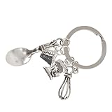 Gatuida Porte-clés Créatif Ustensiles Cuisine DIY Pendentif Doseur pour Sac Décoration ...