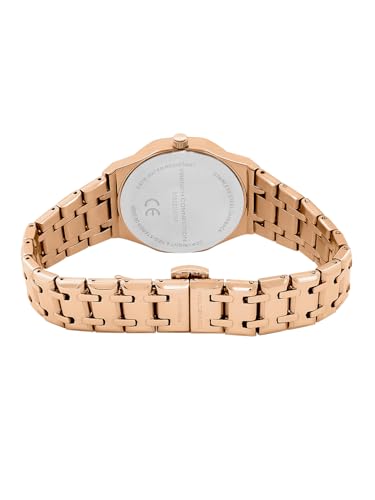 Image of French Connection Octa Edge | Analog | Green Sunray Dial | Rose Gold Stainless Steel Strap | Watch for Women - FCB25NRGM