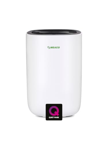 MeacoDry ABC 10L Black Quiet Dehumidifier for Home with Laundry Mode