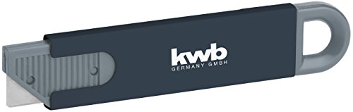 KWB Cuchillo de seguridad con automático tischem Cuchilla retráctil nutzbare, formato de bolsillo, de 4 caras de la hoja, 1 pieza, 013000