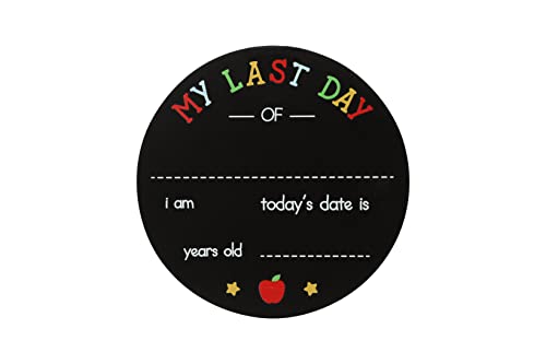 Kate & Milo First And Last Day Of School Photo Sharing Reversible Chalkboard, Kids School Pictures Prop, Celebrate School Memories And Milestones, Round #TOP3
