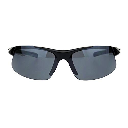 PASTL Xloop Sunglasses Mens Wrap Around Half Rim Lite Weight Sports Shades UV 4002