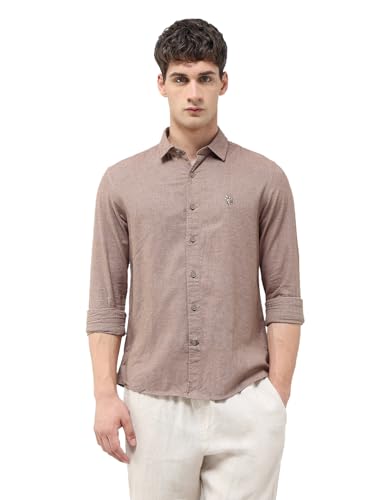 Image of U.s. Polo assn. Denim co. Men's Solid Twill Regular fit Shirt