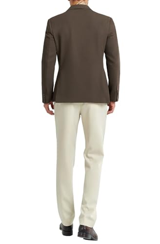 Men's Blazer Knitted Jacket Casual Light Weight Slim Fit Formal Wedding Prom Suit Retro Double-Breasted Jackets Sport Coats4