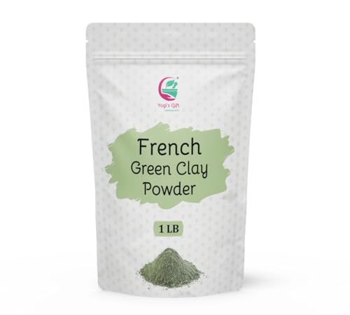 French Green Clay Powder 1lb | Deep Facial Cleanser | Skin Softening Face Mask | Natural Detoxifying Mask | Argile Verte | By Yogis Gift