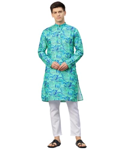 Image of Luxrio Kurta Set for Men Cotton Blend Kurta with Pyjama Set Ethnic Set