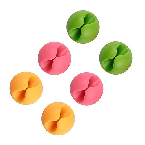 Balacoo Cable Clips Durable Wire Organizer for Tidy Cables Includes Red Green Yellow Cord Holders for Use