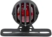 Lanterna Traseira Suporte Custom Moto Universal Placa De Led