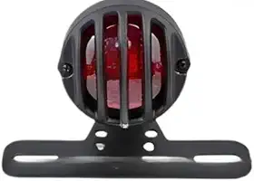 Lanterna Traseira Suporte Custom Moto Universal Placa De Led