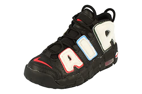 Nike Air More Uptempo GS Basketball Trainers DQ7780 Sneakers Shoes (UK 5 US 5.5Y EU 38, Black University red White 001)