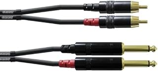 CORDIAL Przewód audio podwójne jack mono/rca 3 m