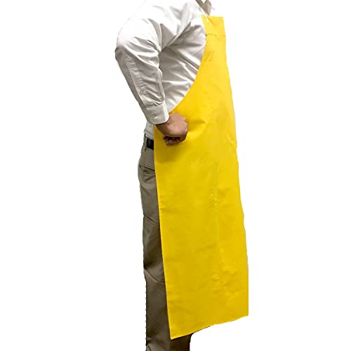 KLEEN CHEF Everyday General Use Polyester Dishwashing Apron | Extra Long Industrial Water and Oil Resistant Reusable PVC Leather