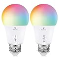 Sengled Smart Bulb, Color Changing Smart Bulbs Work with Alexa & Google Assistant, WiFi Light Bulbs No Hub Required A19 RGB Multicolor LED Light Bulb 60W Equivalent 800LM, 2 Pack