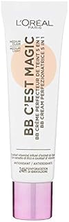 L'Oreal Unisex's L'Oréal Paris 5 en 1 Wake Up and Glow C'est Crème Perfecteur de Teint Universel Hydratation 24H/FPS 20 L'OREAL CEST Magic ANTIOXIDANT BB Cream 03 Medium Light, Medio Claro, Standard