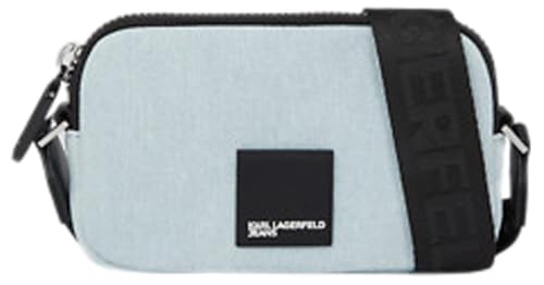 Karl Lagerfeld Jeans Femme Mini Sac Appareil Photo Denim Avec Logo Box Bleu, One Size
