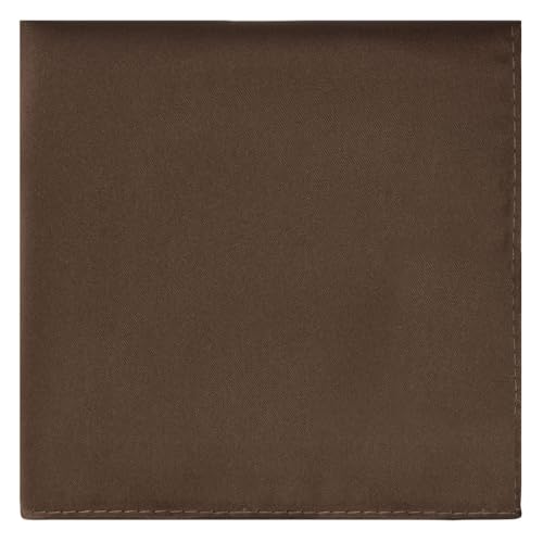 Image of KissTies 6PCS Satin Pocket Square Plain Color Handkerchief Gift Set
