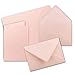 Produktbild 20x Faltkarten Set mit Briefumschlägen DIN A6 / C6 - Rosa - 14,8 x 10,5 cm (105 x 148) - Doppelkarten Set - Serie FarbenFroh