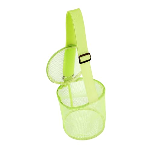 1 Pc bolsa de concha storage bags gafaa sol bolsa de juguetes de playa bolsas de playa para juguetes bolso viaje bolsa de almacenamiento bolsa de playa de tul Yellow TOYANDONA