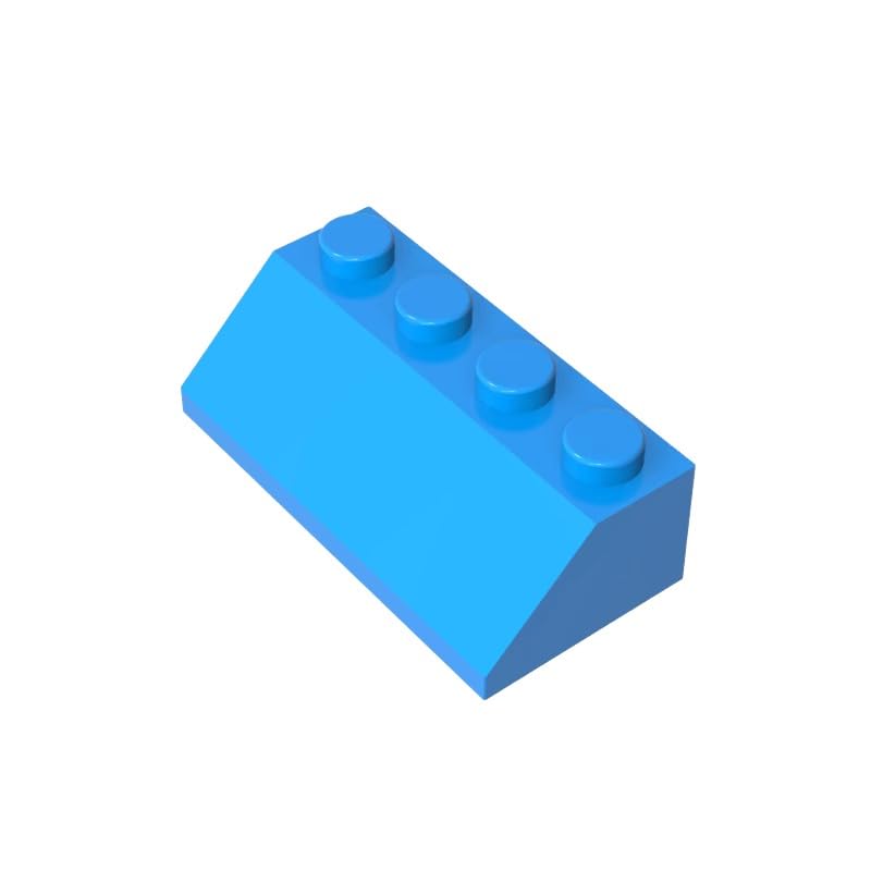 Gobricks 3037 Slope Brick 2x4 45° Sloped Brick 50 Pieces GDS-591 Compatible with Lego Building Blocks Color:Dark Azure