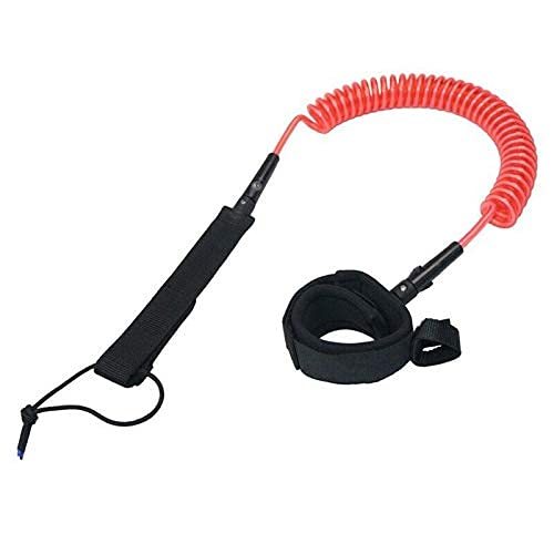 Ubersweet® Imported 10Ft Coiled Surfboard Leash Surfing Stand Up Paddle Board Surf Paddle Board V1S9_83766