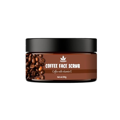 Image of Havintha Coffee Face Scrub 100g - Natural Exfoliating Scrub for Glowing Skin | Helps with Acne, Cellulite & Stretch Marks | Enriched with Vitamin E, Jojoba Oil & Kaolin Clay | Skin Brightening & Deep Cleansing