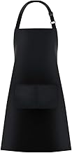 chenqi Kitchen Apron Adjustable Bib Apron with 2 Pockets, Unisex Cooking Apron for Home Kitchen, Baking, Restaurant, Coffee house BBQ