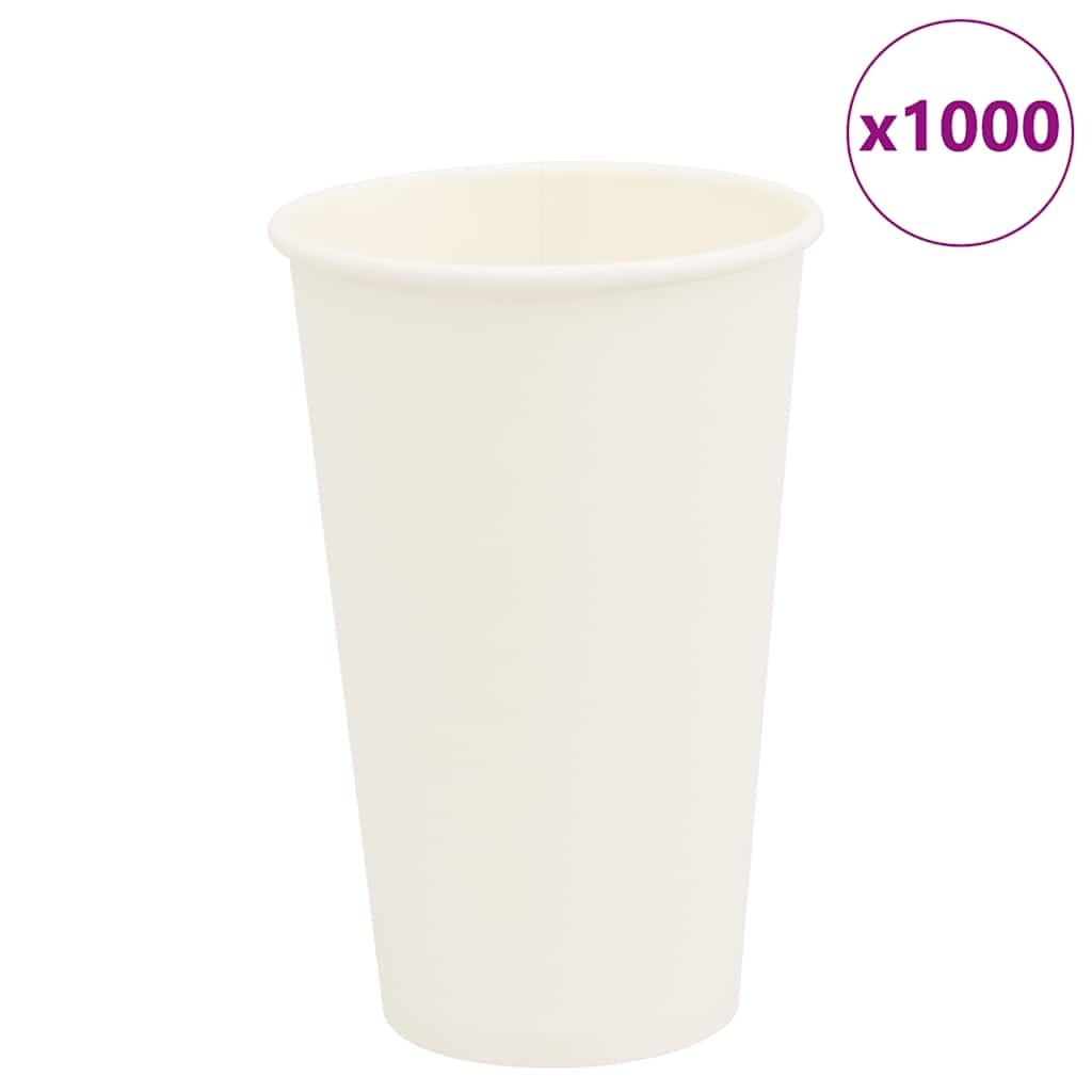 Tazze da caffè in carta 1000 pezzi 16oz 400ml Bianco Bicchieri usa e getta Tazza per caffè, Cureaux ed eventi