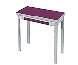 Producto de la marca ASTIMESA ASTIMESA Tipo Libro Mesa de Cocina, Metal, Berenjena, 80x40cm