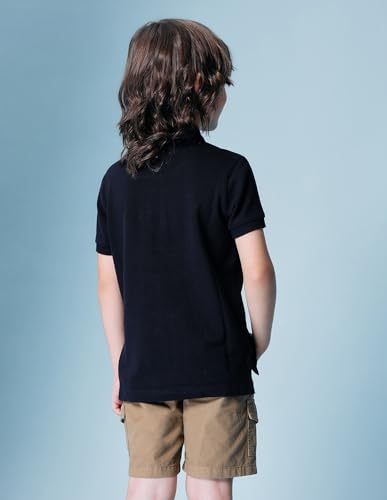 Image of Kids Regular fit Boys Cotton Printed Short Sleeves Polo T-Shirts