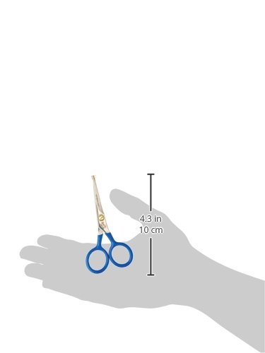 Top Performance Ball-Point Shears With Coated Handles — Durable Shears For Grooming Dogs - Curved, 4" #TOP4