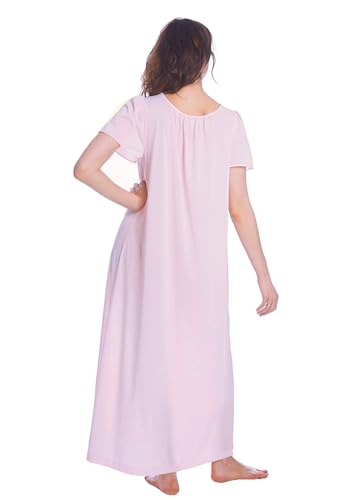 Shadowline Women's Nightgown and Long Sleeved Robe Pajama Set Nylon Sleepwear Peignoir3