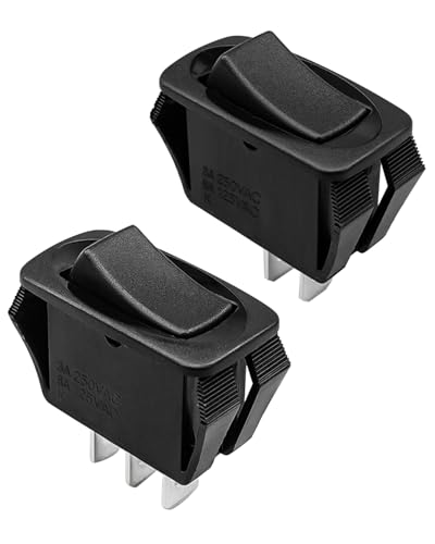 QAGGUM Range Hood Rocker Switch Kit Compatible with Broan 46M Series Vent Hoods, Hood Fan Motor and Light Switch Parts Kit Replace S97016970 02104-00 02105-00 1256884 561093