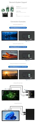 Image of TUOPUONE 21.5inch Capacitive Touch Monitor with Pi5-2GB 1080x1920 Full HD Optical Bonding Toughened Glass Panel HDMI Interface 12-Point Touch
