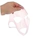 Healvian 3pcs Silicone Face Mask Holder Lightweight Anti-Evaporation Cover for Moisturizing Skincare Comfortable Ear Hook Design for All Face Types Transparent and Pink Colors