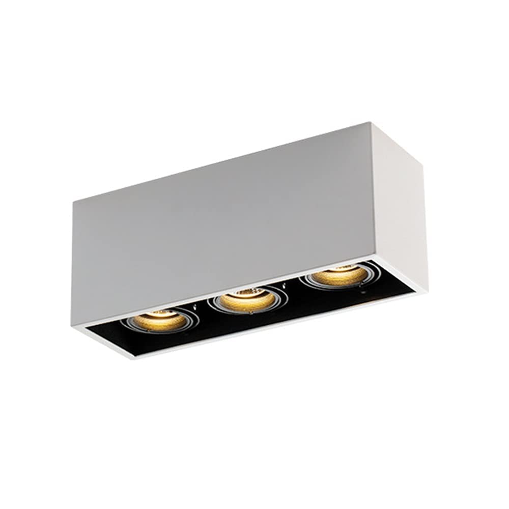 Foco, Lámpara de techo LED cuadrada de superficie, Downlights modernos antideslumbrantes de 5W-10W, Focos de 3000K-4000K CRI 90+ Ángulo de haz de 24°, Lámparas de baño de pared de fondo, /4000K/7W