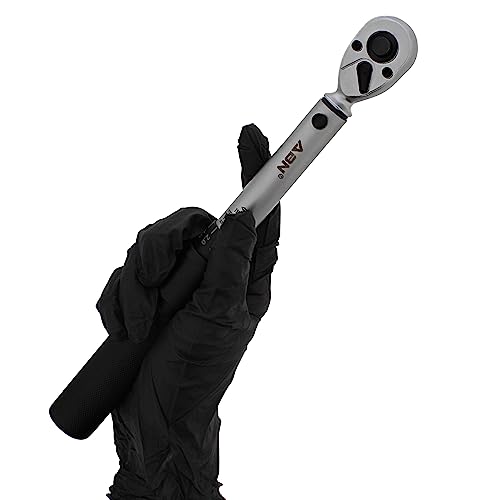 Abn Dual Direction Click Torque Wrench 1/4 Drive 10-150 In/Lb (1.1-16.9 Nm) Scales Inch Pound Dialing Lug Nut Wrench #TOP5